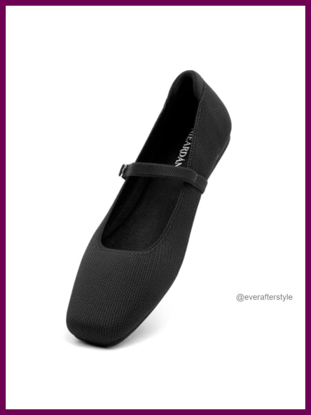 Women's Ballet Flats Square Toe Slip On Mary Jane Knit Dress Flats